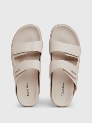 カルバンクライン CALVIN KLEIN Womens Light Natural Beige Koko Slip