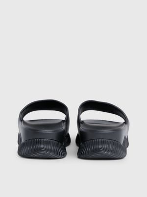 ck black platform sliders for women calvin klein