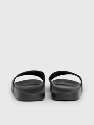 black logo sliders for women calvin klein