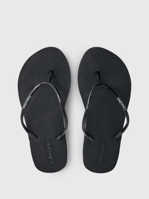 black platform flip flops for women calvin klein