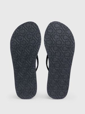 black platform flip flops for women calvin klein