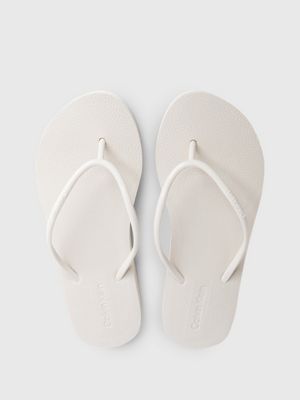 crystal grey platform flip flops for women calvin klein