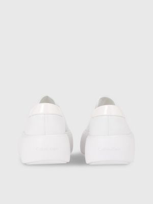 Leather Platform Slip On Shoes Calvin Klein HW0HW01985YBR