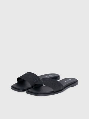calvin klein silver sandals