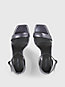 petrol leather stiletto sandals for women calvin klein