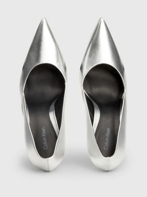 Calvin klein shop silver heels