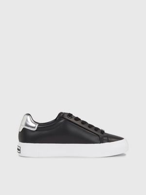 Black and deals silver trainers ladies