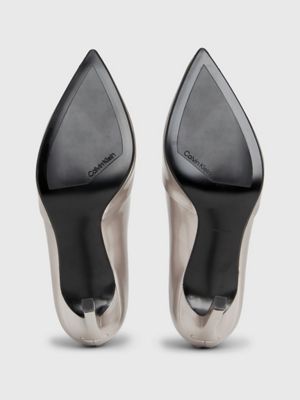 Calvin klein silver hot sale pumps