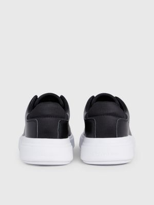 black leather trainers for women calvin klein