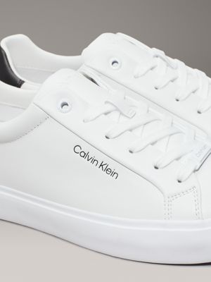 Calvin klein womens white trainers online