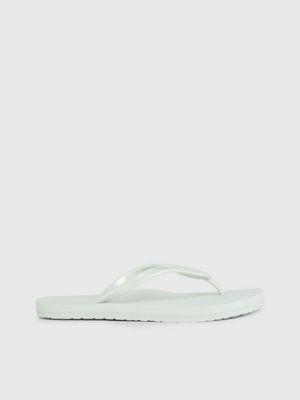 ASOS DESIGN flip flops in white