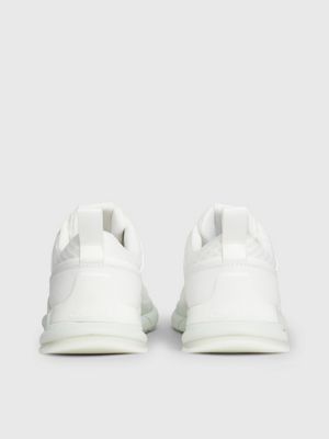 white/milky green trainers for women calvin klein