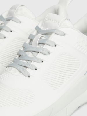 white/milky green trainers for women calvin klein