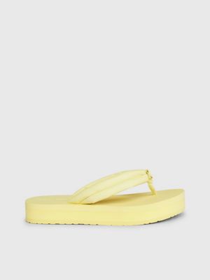 Calvin klein wedge flip flops best sale