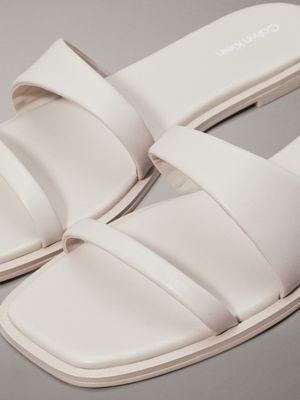 sand pebble leather sandals for women calvin klein