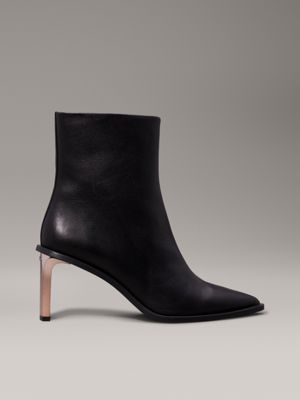 Leather Heeled Ankle Boots Calvin Klein HW0HW02092BEH