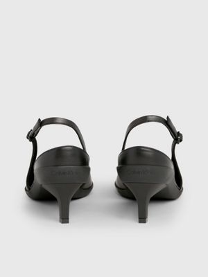 Calvin klein glorianne hot sale leather slingback pumps