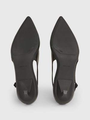 Calvin klein glorianne hot sale leather slingback pumps