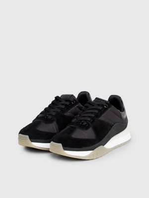 black leather trainers for women calvin klein