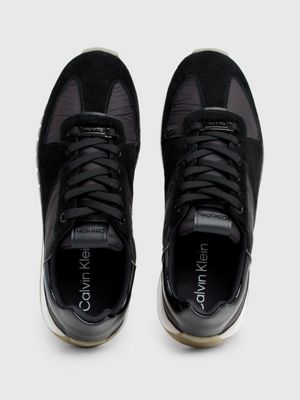 black leather trainers for women calvin klein