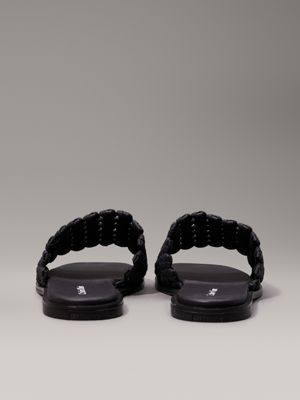 black woven sandals for women calvin klein