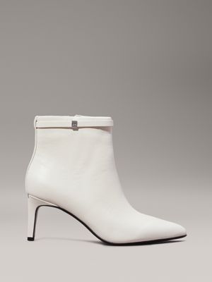 Leather Stiletto Ankle Boots Calvin Klein HW0HW02172ACG