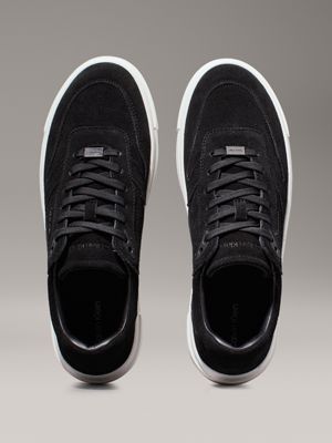 ck black suede trainers for women calvin klein