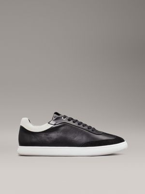 black leather trainers for women calvin klein