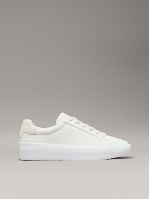 Soft white leather trainers online