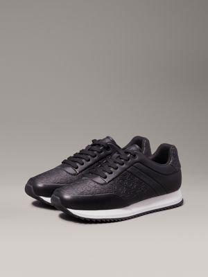 ck black logo trainers for women calvin klein