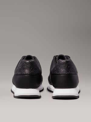 ck black logo trainers for women calvin klein