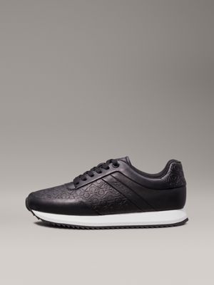 ck black logo trainers for women calvin klein