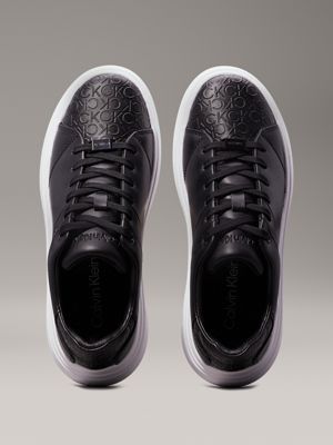 ck black logo trainers for women calvin klein