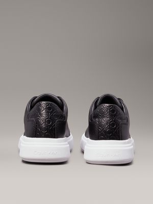 ck black logo trainers for women calvin klein