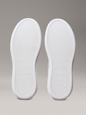 white logo trainers for women calvin klein