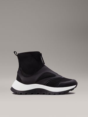 black high-top sock trainers for women calvin klein