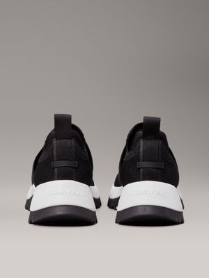 black/plein air slip-on trainers for women calvin klein