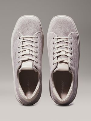 sand pebble felt platform trainers for women calvin klein