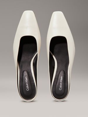 turtledove leather mule pumps for women calvin klein