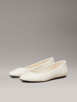 turtledove leather ballerinas for women calvin klein