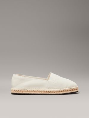 beige canvas espadrilles for women calvin klein