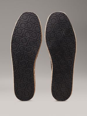 ck black canvas espadrilles for women calvin klein