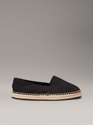 black canvas espadrilles for women calvin klein