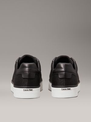 ck black logo jacquard trainers for women calvin klein