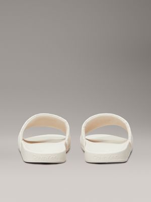 turtledove logo jacquard sliders for women calvin klein