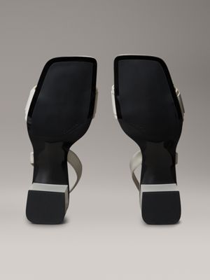 moon struck leather heeled sandals for women calvin klein