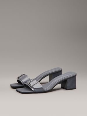 turbulence leather heeled sandals for women calvin klein