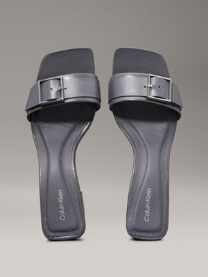 turbulence leather heeled sandals for women calvin klein