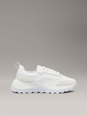 white leather trainers for women calvin klein