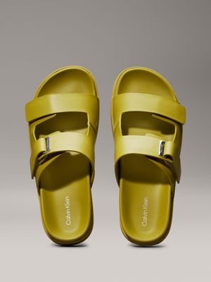 avocado oil leather sandals for women calvin klein